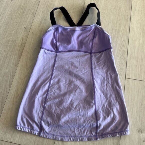 Lululemon Run Catch Me Womens Purple Tank Top Size 4 - Picture 1 of 5